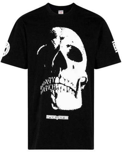 Supreme X Bounty Hunter Skulls T-shirt - Black