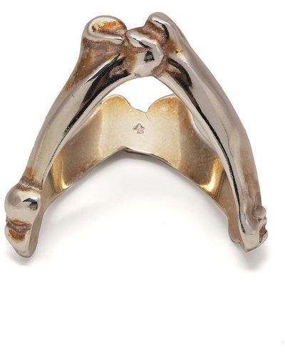 TAKAHIROMIYASHITA TheSoloist. Sculpted-design Distressed-effect Ring - Metallic