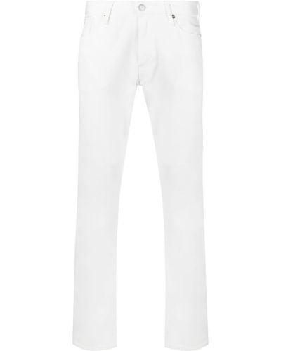 Emporio Armani Jeans slim con logo posteriore - Bianco