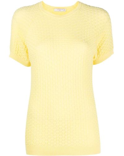 Circolo 1901 Short-sleeve Knitted Top - Yellow