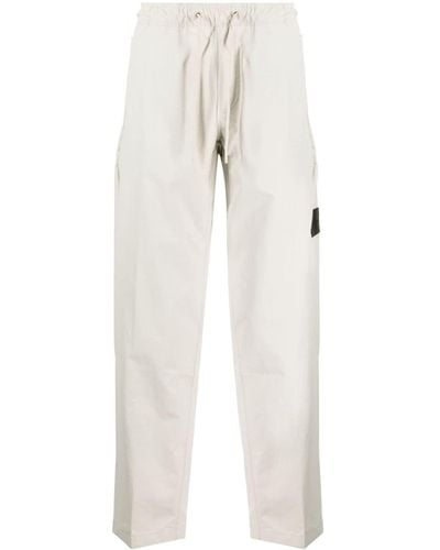 Calvin Klein Technical Logo-appliqué Pants - White