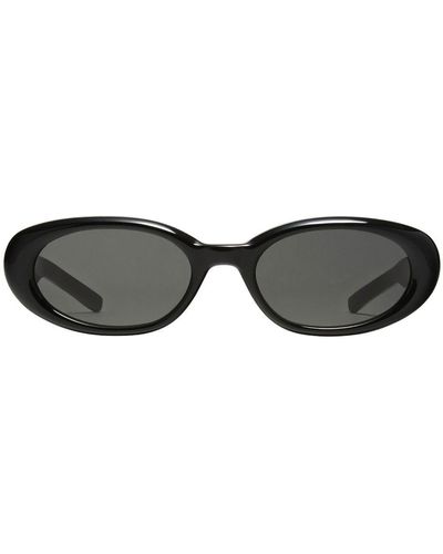 Gentle Monster Sonnenbrille mit ovalem Gestell - Schwarz