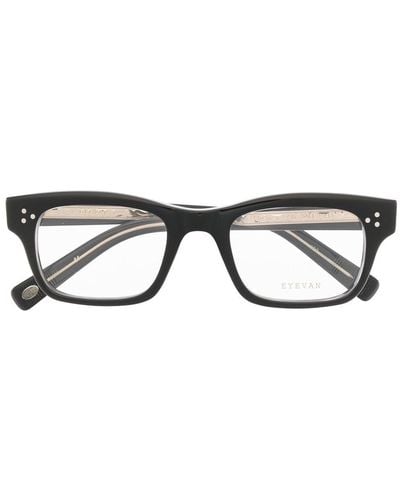 Eyevan 7285 Sullivan Square-frame Eyeglasses - Brown