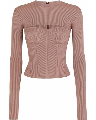 Dolce & Gabbana Cut-out Corset Sweater - Multicolour