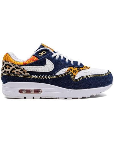 Nike Air Max 1 Prm "denim Leopard" Sneakers - Blue