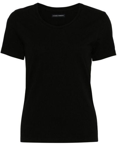 Citizens of Humanity Selena Short-sleeve T-shirt - Black