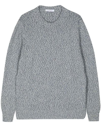 Cruciani Knitted Cotton Jumper - Grey