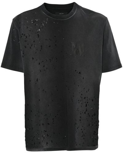 Amiri Camiseta Shotgun de jersey de algodon - Negro