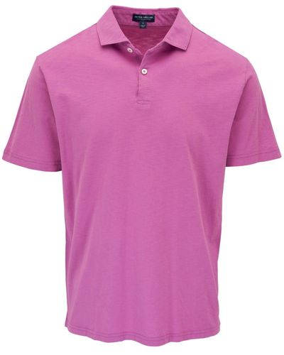 Peter Millar Journeyman Cotton Polo Shirt - Pink