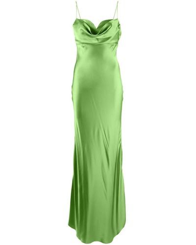 Rachel Gilbert Drape-detail Dress - Green