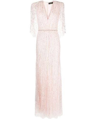 Jenny Packham Caralia Sequin-embellished Tulle Dress - Pink