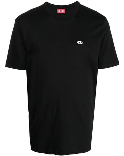 DIESEL T-just-doval-pj Katoenen T-shirt - Zwart