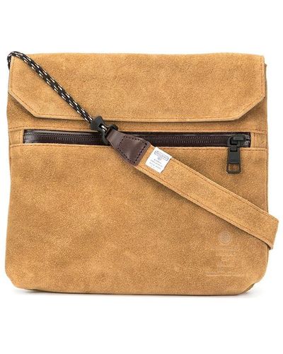 AS2OV Flat Shoulder Bag - Brown
