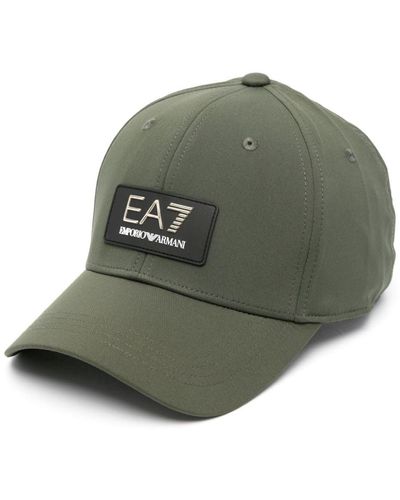 EA7 Baseballkappe mit Logo-Applikation - Grün