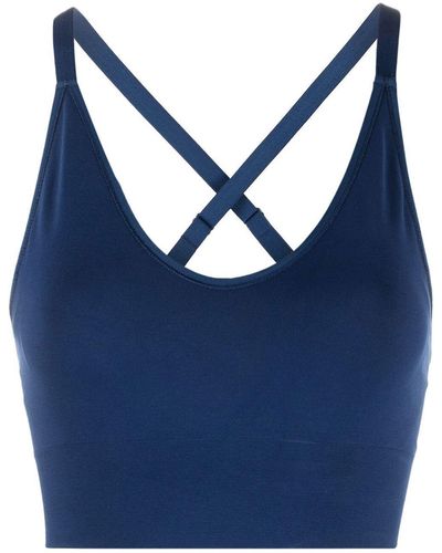 Filippa K Brassière de sport à bretelles croisées - Bleu