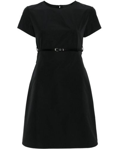 Givenchy Vestido corto Voyou con cinturón - Negro