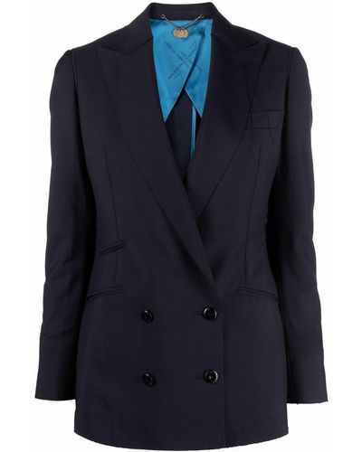 Maurizio Miri Doppelreihiger Blazer - Blau