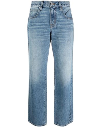 SLVRLAKE Denim Remy Low-rise Tapered Jeans - Blue