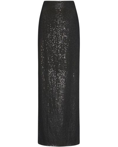 Rosetta Getty Sequinned Maxi Skirt - Black