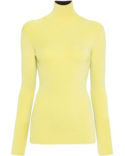 Wales Bonner High-neck Long-sleeve Top - Yellow