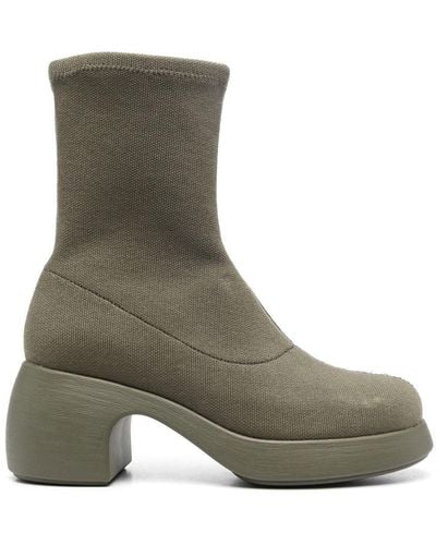 Camper Thelma Chunky-sole Boots - Green
