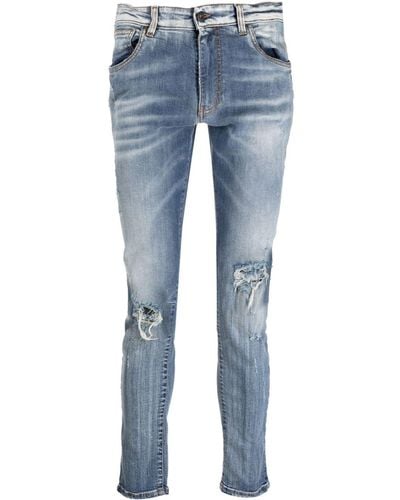 Salvatore Santoro Low-rise Skinny Jeans - Blue