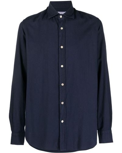 Boglioli Long-sleeve Buttoned Shirt - Blue