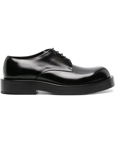 Jil Sander Chunky Leather Derby Shoes - Black