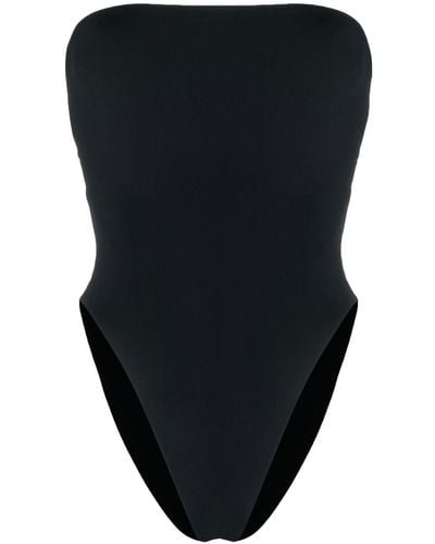Saint Laurent Stretch-fit Strapless Swimsuit - Black