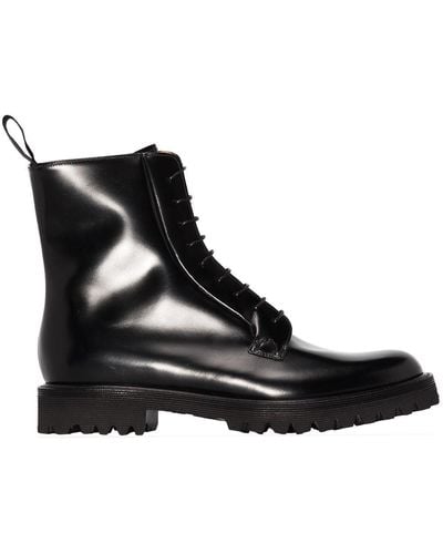 Church's Alexandra Flat Combat Boots - Black