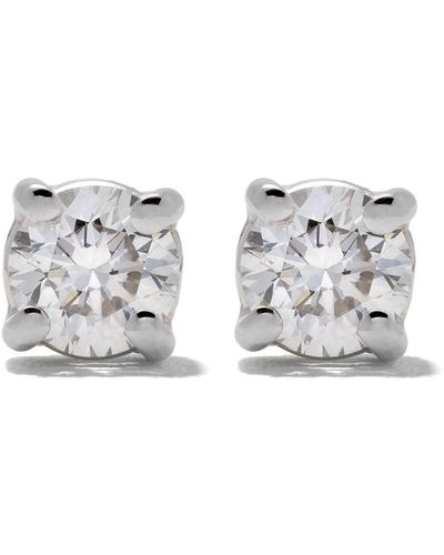 Wouters & Hendrix 18kt Gold Diamond Stud Earrings - White
