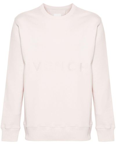 Givenchy Sweat en coton à logo brodé - Rose