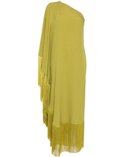 ‎Taller Marmo Spritz Fringe-detail Dress - Yellow