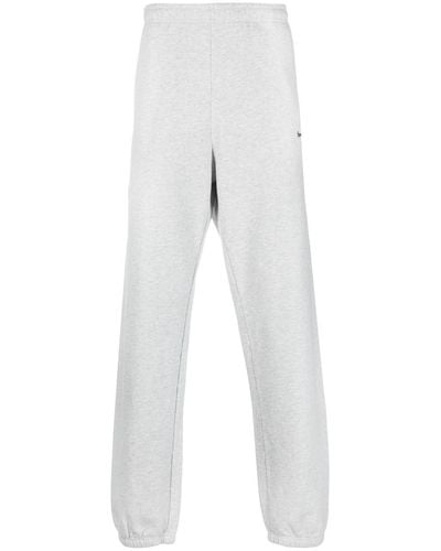 Sporty & Rich Pantalones con logo bordado - Blanco