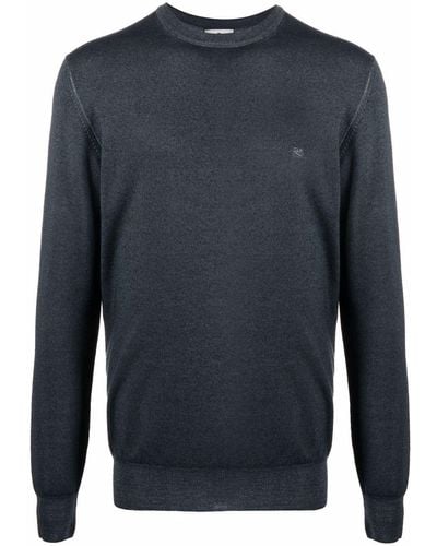 Etro Embroidered-logo Sweater - Blue