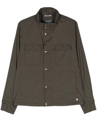Fedeli Zip-up hooded jacket - Vert