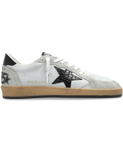 Golden Goose Leather Trainers - White