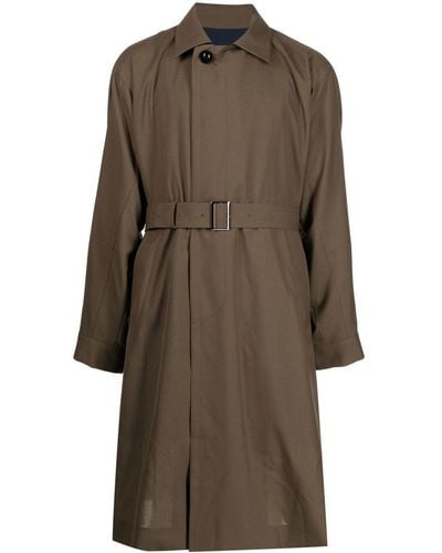 Sacai Belted Trench Coat - Brown