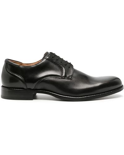 Clarks Craft Arlo Lace Leather Derby Shoes - Black