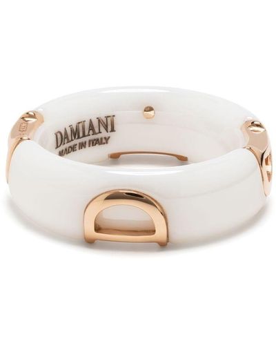 Damiani 18kt Rose Gold D.icon Diamond Band Ring - White