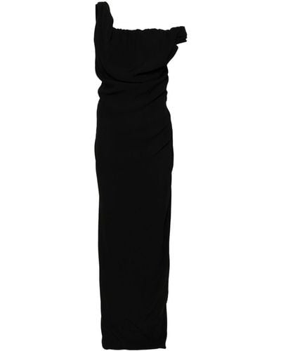 Vivienne Westwood Robe longue Ginnie à design froncé - Noir