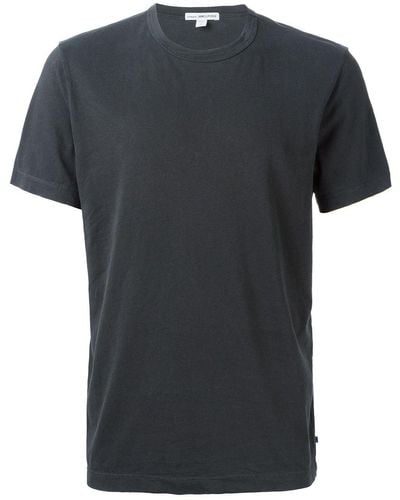 James Perse T-Shirt mit Rundhalsausschnitt - Blau