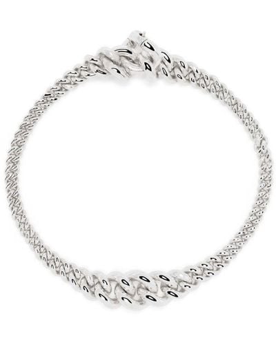 MAOR Mic Curb-chain Bracelet - White