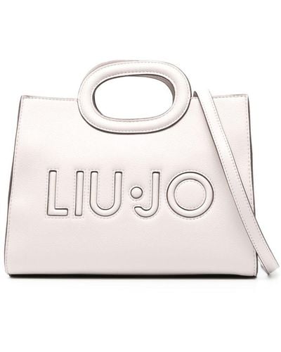 Liu Jo Logo Detail Bag - Natural