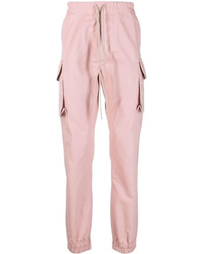 Rick Owens DRKSHDW Drawstring Cotton Cargo Trousers - Pink