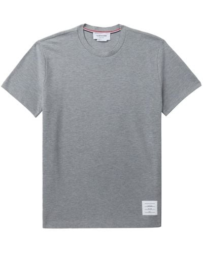 Thom Browne Piqué T-shirt - Grijs