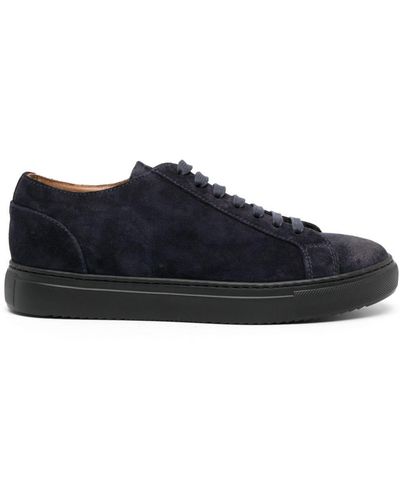 Doucal's Low-top Suede Sneakers - Blue
