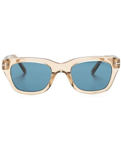 Tom Ford Snowdon Square-frame Sunglasses - Blue