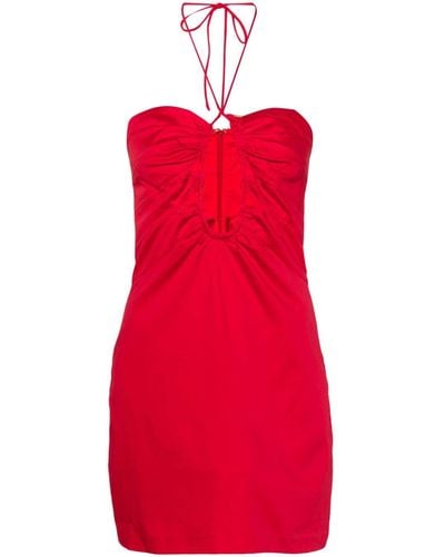 Cult Gaia Laura Neckholder-Minikleid - Rot