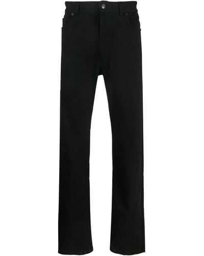 Balenciaga Pantalon en coton à logo brodé - Noir